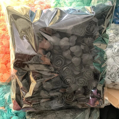 50/100/200/500kom 3cm pjenasta ruža za medvjeda Umjetno cvijeće Kutija za darove Diy Vjenčanje Ukrasni Božićni dekor za dom 20 boja