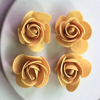 50/100/200/500kom 3cm pjenasta ruža za medvjeda Umjetno cvijeće Kutija za darove Diy Vjenčanje Ukrasni Božićni dekor za dom 20 boja