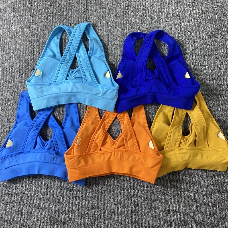 Bešavni set za jogu od 2 komada Sportski grudnjak Leggings Odijelo Gradijent Odjeća za teretanu Sportski komplet Ženska trenerka za fitnes Odjeća za trčanje Vježbanje