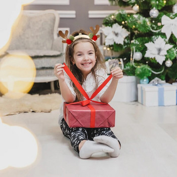Χριστουγεννιάτικο κεφαλόδεσμο 2023 για κορίτσια Γυναικεία Νέα ελαφοκέρατα Χριστουγεννιάτικα στολίδια Καμπάνα Άγιος Βασίλης Χιονάνθρωπος Παιδικά Δώρα Κορδέλα μαλλιών