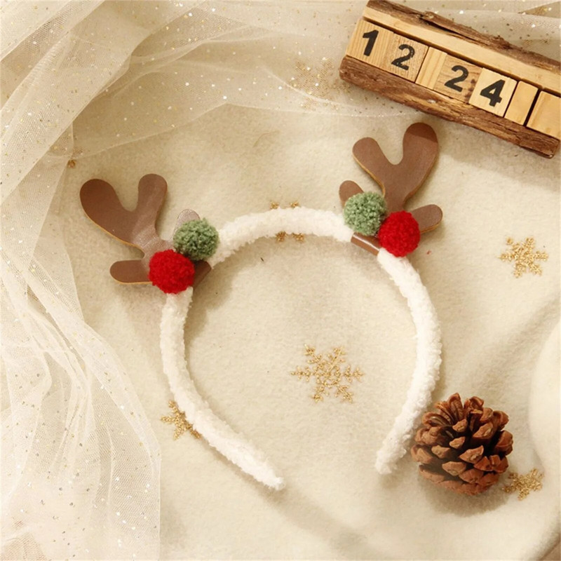 2023. gada Ziemassvētku galvas saite meitenēm Jauni ragi Ziemassvētku rotājumi Zvans Ziemassvētku vecītis Sniegavīrs Bērni Dāvanas Matu lente