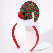 Karikatūra Jauki Oga Sarkana Zaļa Cepures Svētku svētku ballīte Labvēlīgi Dekorācijas Galvas saite Bērni Meitenes Rekvizīti Navidad Ziemassvētki