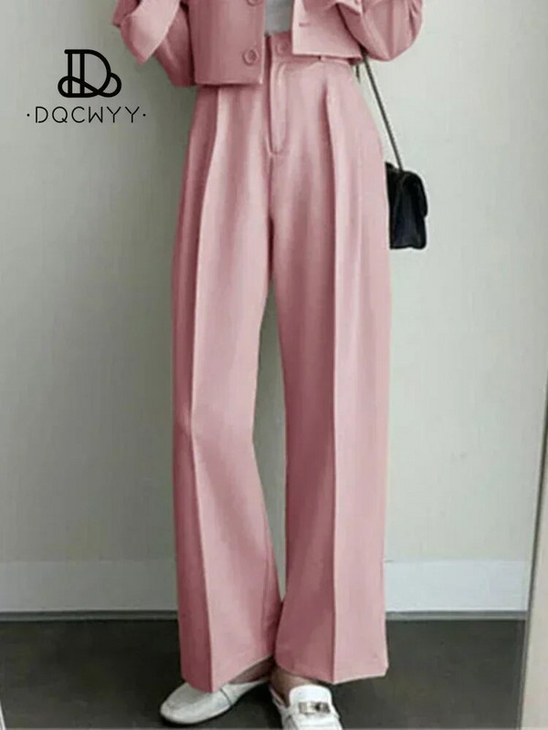 Kompleti hlača Ležerni mali sako Jesenski dvodijelni kompleti Ženska odjeća Nova uredska odjeća čiste boje 2023. Modno žensko odijelo s hlačama