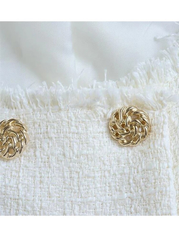 TRAF új női tömör mellény blézer öltöny szett 2023 tavaszi duplasoros ujjatlan dzsekik oldalsó cipzáras ceruza nadrág