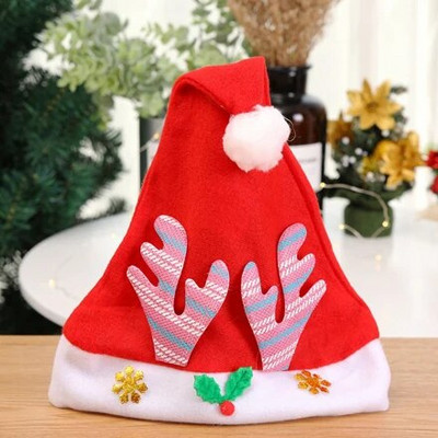 Ziemassvētku vecīša cepure Ziemassvētku cepure meitene meitene Zēns Bērni bērni Ziemassvētki Cepurīte Ziemassvētku rotājums Navidad Ziemassvētku dāvanas 2019. 2018. gadam