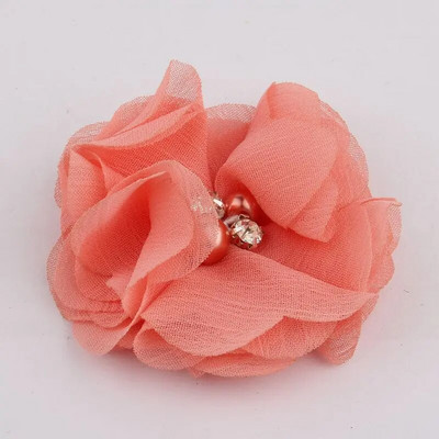 10 KOM 2 inča 35 boja Mini cvijet od šifonske tkanine za pozivnicu za vjenčanje Umjetno cvijeće za ukrašavanje haljine