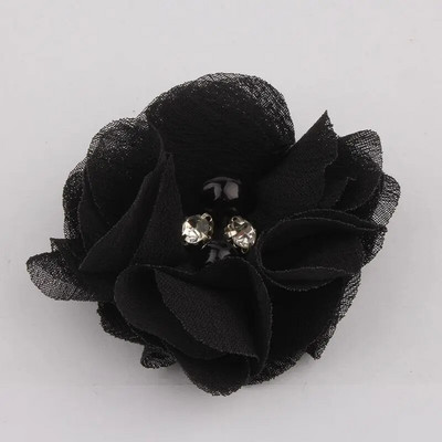 10 KOM 2 inča 35 boja Mini cvijet od šifonske tkanine za pozivnicu za vjenčanje Umjetno cvijeće za ukrašavanje haljine