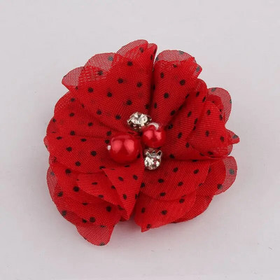 10 KOM 2 inča 35 boja Mini cvijet od šifonske tkanine za pozivnicu za vjenčanje Umjetno cvijeće za ukrašavanje haljine