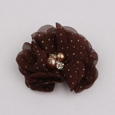 10 KOM 2 inča 35 boja Mini cvijet od šifonske tkanine za pozivnicu za vjenčanje Umjetno cvijeće za ukrašavanje haljine