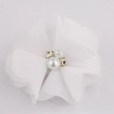 10 KOM 2 inča 35 boja Mini cvijet od šifonske tkanine za pozivnicu za vjenčanje Umjetno cvijeće za ukrašavanje haljine