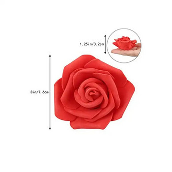 10/20/30Pcs Τεχνητό PE αφρός τριαντάφυλλο 7cm Λουλούδια Νυφικές ανθοδέσμες Για Στολισμοί Γάμου Λουλουδιών Σπίτι Scrapbooking DIY Λουλούδι