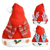 Šešir Djeda Božićnjaka Božićne kape Pulover Nova godina Slatka dječja kapa za odrasle Kapa s rogovima Čarapa Poklon za novogodišnju zabavu Zimski dar