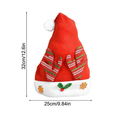 Šešir Djeda Božićnjaka Božićne kape Pulover Nova godina Slatka dječja kapa za odrasle Kapa s rogovima Čarapa Poklon za novogodišnju zabavu Zimski dar