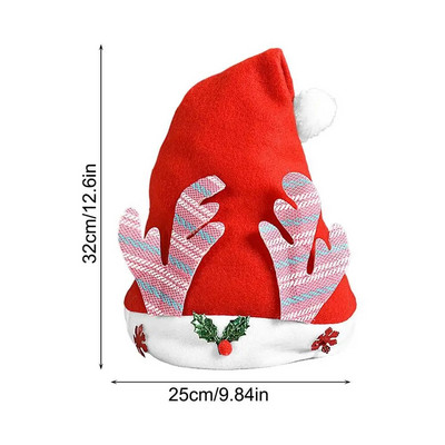 Šešir Djeda Božićnjaka Božićne kape Pulover Nova godina Slatka dječja kapa za odrasle Kapa s rogovima Čarapa Poklon za novogodišnju zabavu Zimski dar