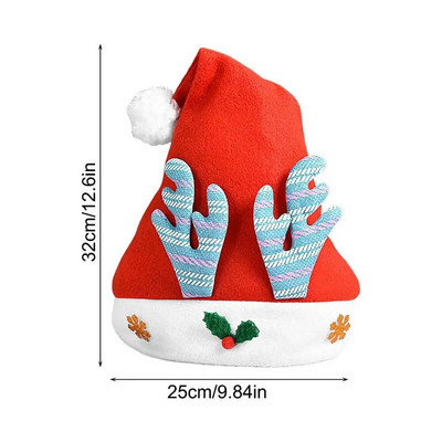 Šešir Djeda Božićnjaka Božićne kape Pulover Nova godina Slatka dječja kapa za odrasle Kapa s rogovima Čarapa Poklon za novogodišnju zabavu Zimski dar