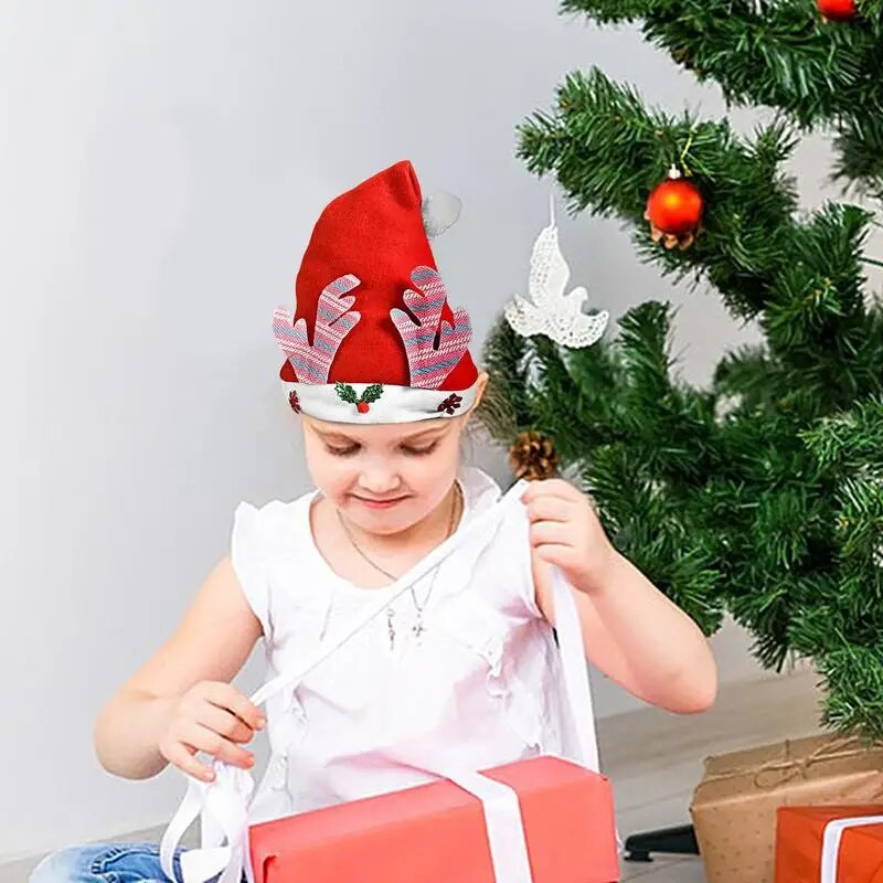 Šešir Djeda Božićnjaka Božićne kape Pulover Nova godina Slatka dječja kapa za odrasle Kapa s rogovima Čarapa Poklon za novogodišnju zabavu Zimski dar