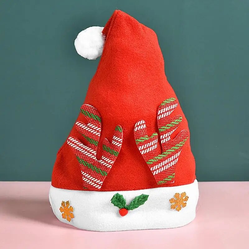 Šešir Djeda Božićnjaka Božićne kape Pulover Nova godina Slatka dječja kapa za odrasle Kapa s rogovima Čarapa Poklon za novogodišnju zabavu Zimski dar