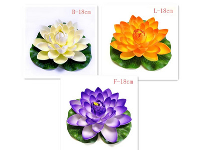 10/18 cm hõljuv kunstlik lootose võlts taim DIY vesiroosi simulatsioon lootose koduaia kaunistus odav välikaunistus