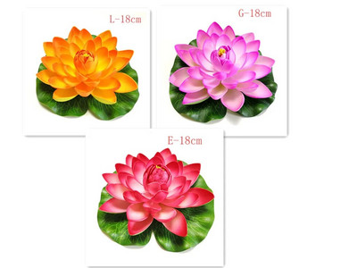 10/18 cm hõljuv kunstlik lootose võlts taim DIY vesiroosi simulatsioon lootose koduaia kaunistus odav välikaunistus