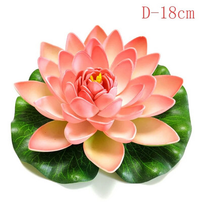 10/18 cm hõljuv kunstlik lootose võlts taim DIY vesiroosi simulatsioon lootose koduaia kaunistus odav välikaunistus