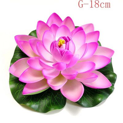10/18 cm hõljuv kunstlik lootose võlts taim DIY vesiroosi simulatsioon lootose koduaia kaunistus odav välikaunistus
