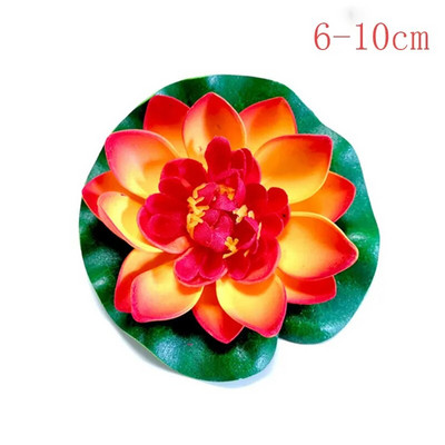 10/18 cm hõljuv kunstlik lootose võlts taim DIY vesiroosi simulatsioon lootose koduaia kaunistus odav välikaunistus