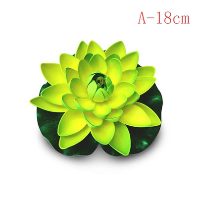 10/18 cm hõljuv kunstlik lootose võlts taim DIY vesiroosi simulatsioon lootose koduaia kaunistus odav välikaunistus