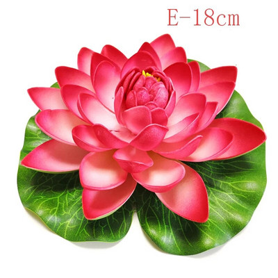 10/18 cm hõljuv kunstlik lootose võlts taim DIY vesiroosi simulatsioon lootose koduaia kaunistus odav välikaunistus