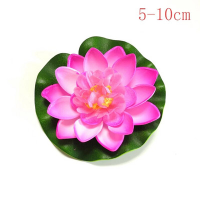 10/18 cm hõljuv kunstlik lootose võlts taim DIY vesiroosi simulatsioon lootose koduaia kaunistus odav välikaunistus