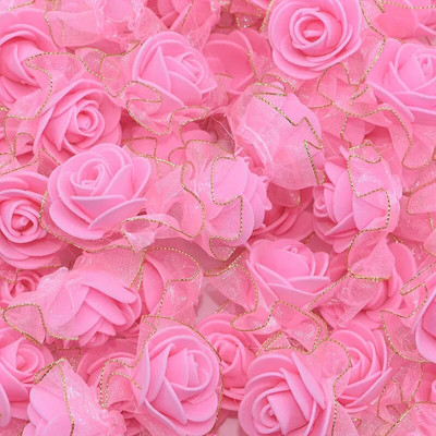 20 tk/partii 4 cm PE vahtplastist siidist roosi kunstlillepead pulmadeks kodukaunistuseks DIY scrapbooking pärg võltsroosilill