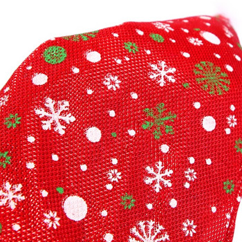 Χριστουγεννιάτικο καπέλο 1 τεμ. χοντρό βελούδινο, καρό νιφάδα χιονιού, διακοσμητικά χριστουγεννιάτικα καπέλα με στάμπα για το σπίτι Navidad 2024 Πρωτοχρονιάτικη διακόσμηση πάρτι