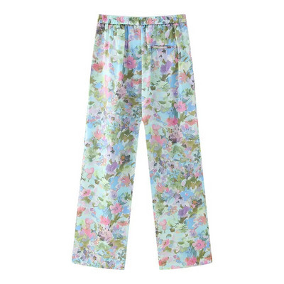 Kompleti hlača Cvjetna odijela za žene Kaputi sa jaknama dugih rukava Žensko dvodijelno odijelo Hlače s elastičnim strukom Novi proljetni komplet 2023.