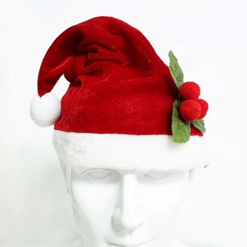 Ziemassvētku cepures Jaunais gads plīša cepure pieaugušajiem bērniem cepure Ziemassvētku rotājumi mājām Ziemassvētki Ziemassvētku vecīša dāvanas Silta ziemas cepure