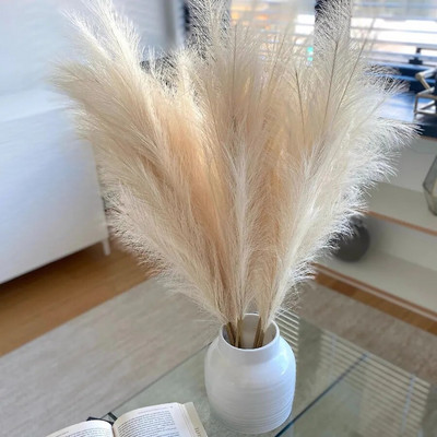 5τμχ 55cm Τεχνητό μπουκέτο με γρασίδι Pampas Holiday Wedding Party Decoration Home Plant Simulation DIY Fake Flower Reed Boho