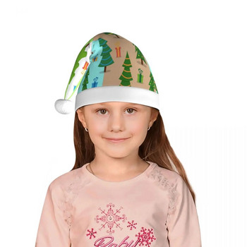 Коледна елха 192 Коледна шапка за деца Candy Bright Happy New Year Шапки на Дядо Коледа за деца