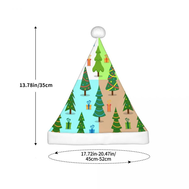 Božićno drvce 192 Božićna kapa za djecu Candy Bright Sretna Nova godina Djed Mraz kape za djecu