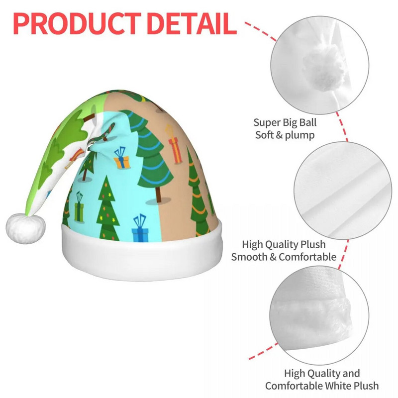 Božićno drvce 192 Božićna kapa za djecu Candy Bright Sretna Nova godina Djed Mraz kape za djecu