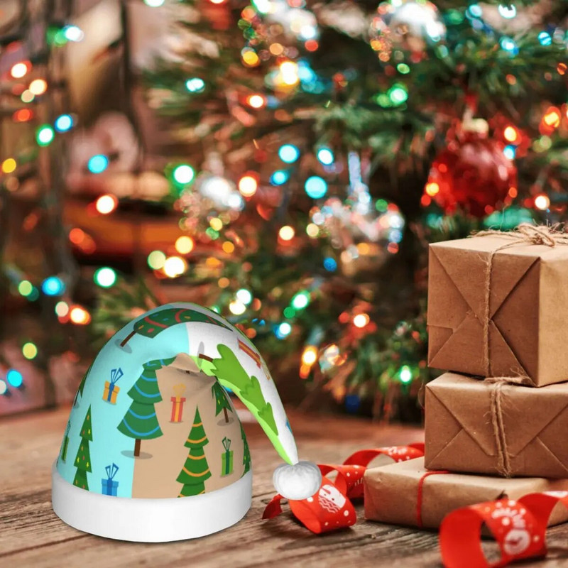 Božićno drvce 192 Božićna kapa za djecu Candy Bright Sretna Nova godina Djed Mraz kape za djecu