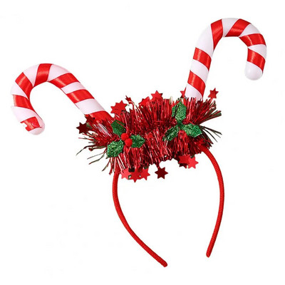 Svētku ballītes rekvizīti Kvēlojoša Ziemassvētku galvas saite Svētku Ziemassvētku eglīte Brieža raga formas matu lente Ballītes dekorācija Jautra dāvana Ragas