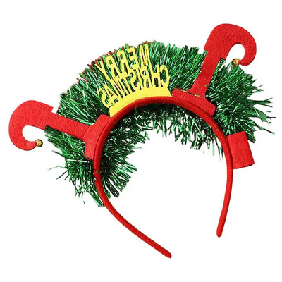 Svētku ballītes rekvizīti Kvēlojoša Ziemassvētku galvas saite Svētku Ziemassvētku eglīte Brieža raga formas matu lente Ballītes dekorācija Jautra dāvana Ragas