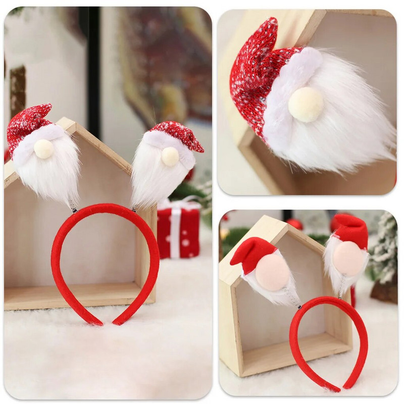 Christmas Forest Man Hair Band Universālā pavasara galvas saite Jaungada stīpa