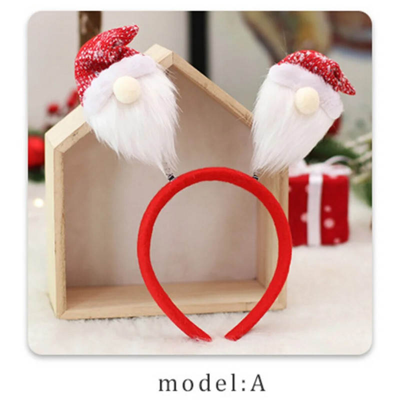 Christmas Forest Man Hair Band Universālā pavasara galvas saite Jaungada stīpa