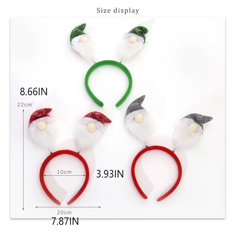 Christmas Forest Man Hair Band Universālā pavasara galvas saite Jaungada stīpa