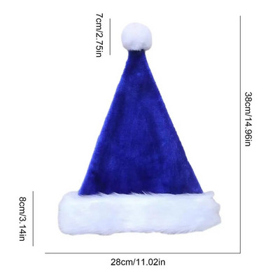 Kapa Djeda Mraza Božićna lepršava kapa Djeda Božićnjaka u boji Topla udobna božićna kapa Svečane potrepštine za zabavu za djecu i odrasle