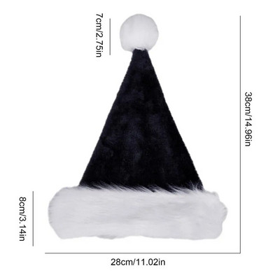 Kapa Djeda Mraza Božićna lepršava kapa Djeda Božićnjaka u boji Topla udobna božićna kapa Svečane potrepštine za zabavu za djecu i odrasle