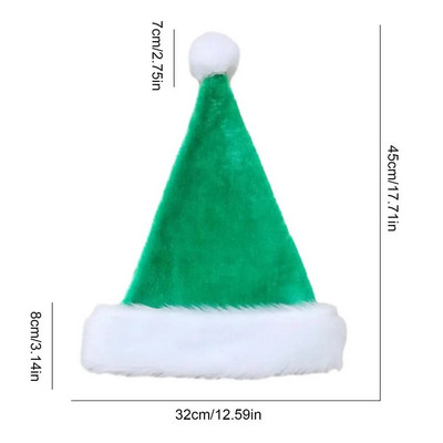 Kapa Djeda Mraza Božićna lepršava kapa Djeda Božićnjaka u boji Topla udobna božićna kapa Svečane potrepštine za zabavu za djecu i odrasle