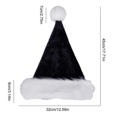 Kapa Djeda Mraza Božićna lepršava kapa Djeda Božićnjaka u boji Topla udobna božićna kapa Svečane potrepštine za zabavu za djecu i odrasle