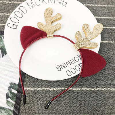 Slatka božićna traka za glavu sa sobovim mačjim ušima Pokrivalo za glavu Kostim sa sobovom trakom za glavu za odrasle, djecu, studente, crtiće, dodaci za kosu