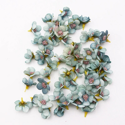 50/100 komada Višebojna cvjetna glava tratinčice Mini svileni umjetni cvijet za vjenčanje Zaruke Home Decor DIY vijenac ukras za glavu