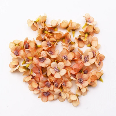 50/100 komada Višebojna cvjetna glava tratinčice Mini svileni umjetni cvijet za vjenčanje Zaruke Home Decor DIY vijenac ukras za glavu